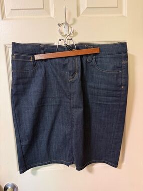 Esprit Dark Blue Denim Pencil Skirt